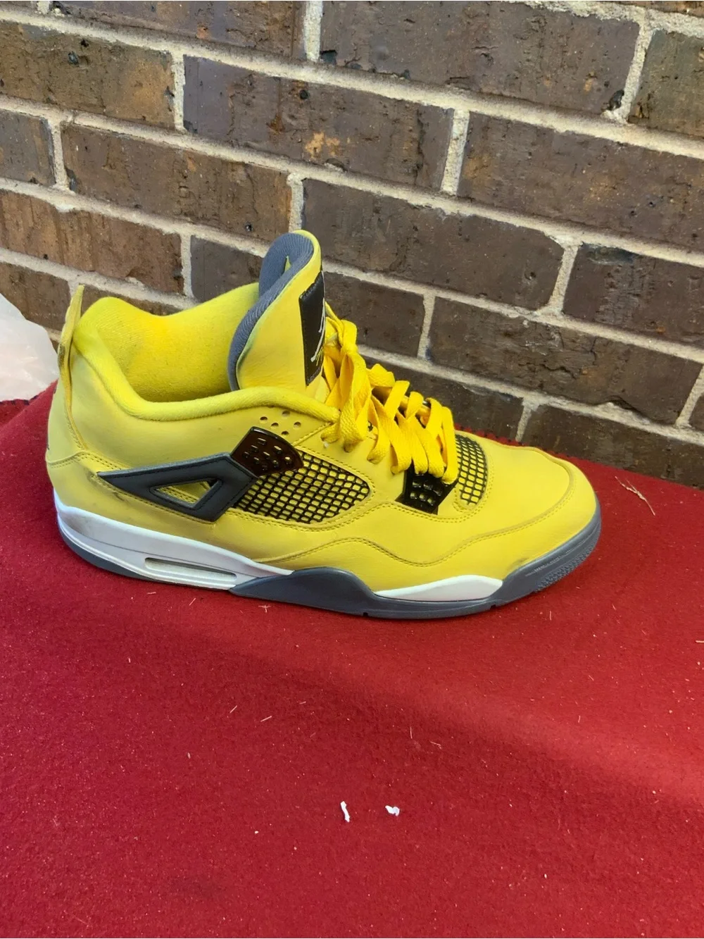 Jordan Bright Yellow and Gray Retro Sneakers